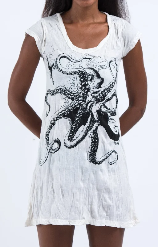 Sure Design Women's Octopus Dress White
