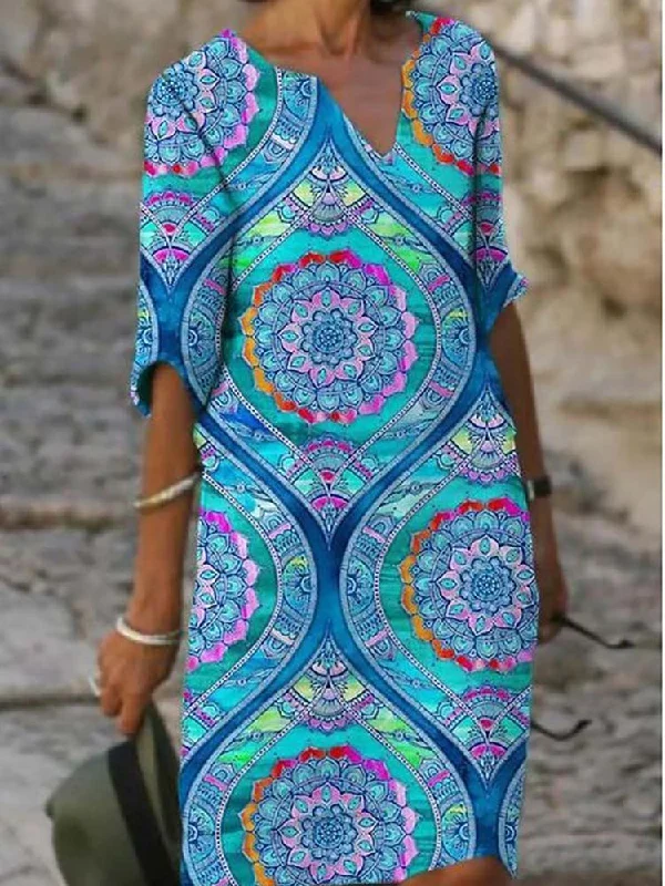 Blue Pink & Green Mural