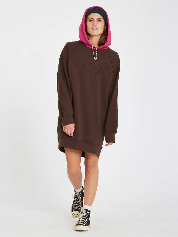 Weirdi Dress - DARK BROWN