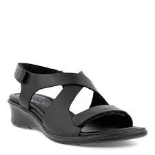 Womens Ecco Felicia Dress Sandal w/ Backstrap 216643-01001 Black