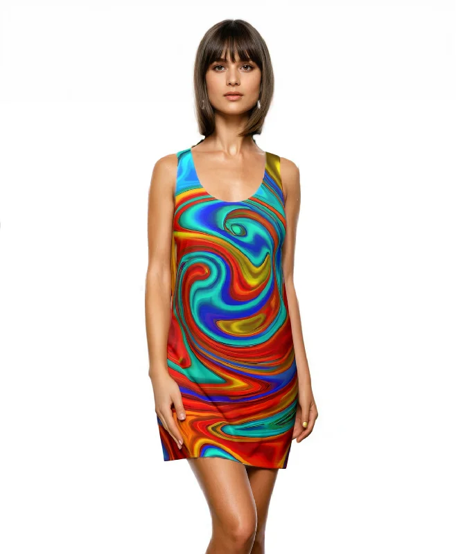 Blue Mirage Racerback Dress